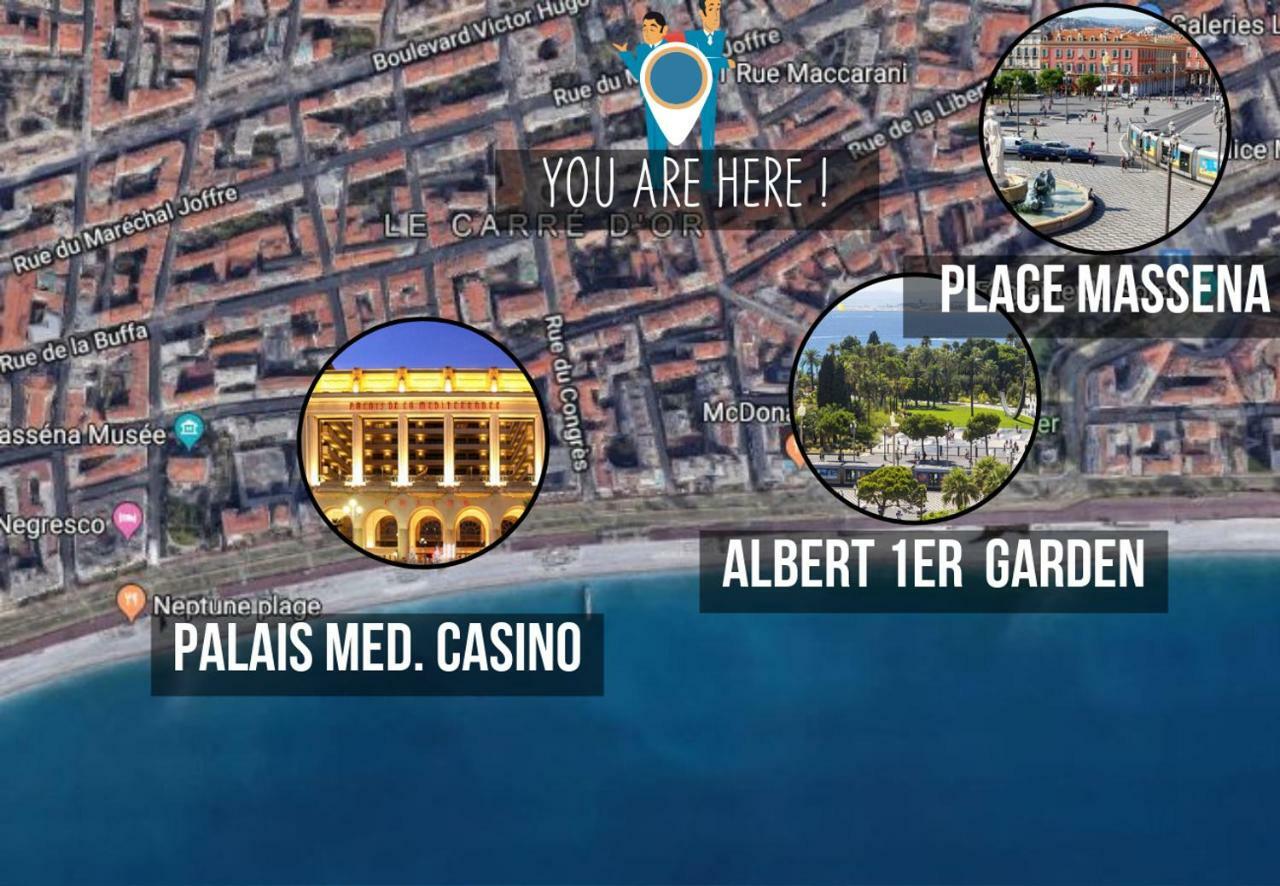 Nestor&Jeeves - Palais Marie Prestige - Central - Close Sea Nice Exteriör bild
